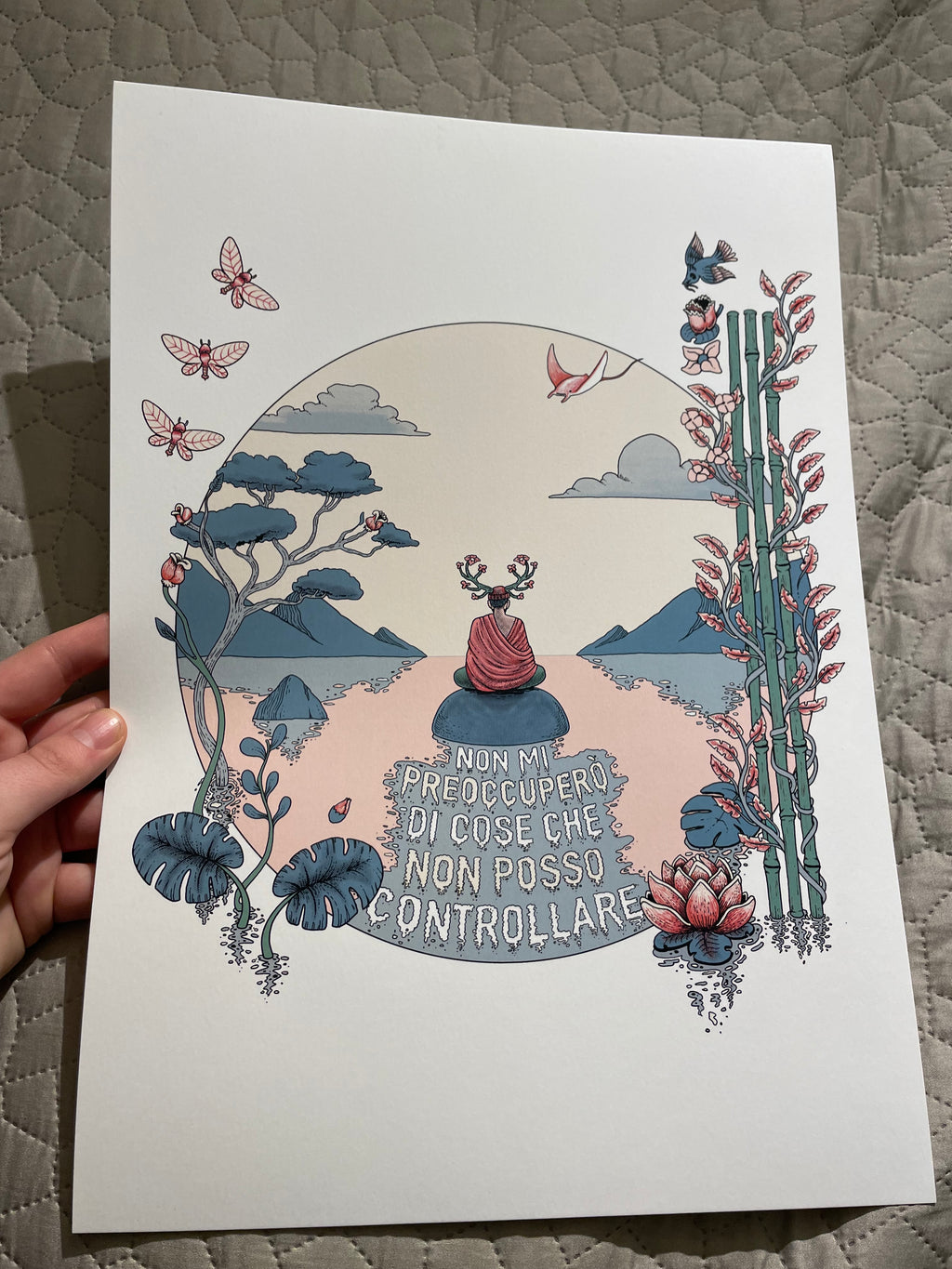 Poster autografato - non mi preoccuperò di cose che non posso controllare