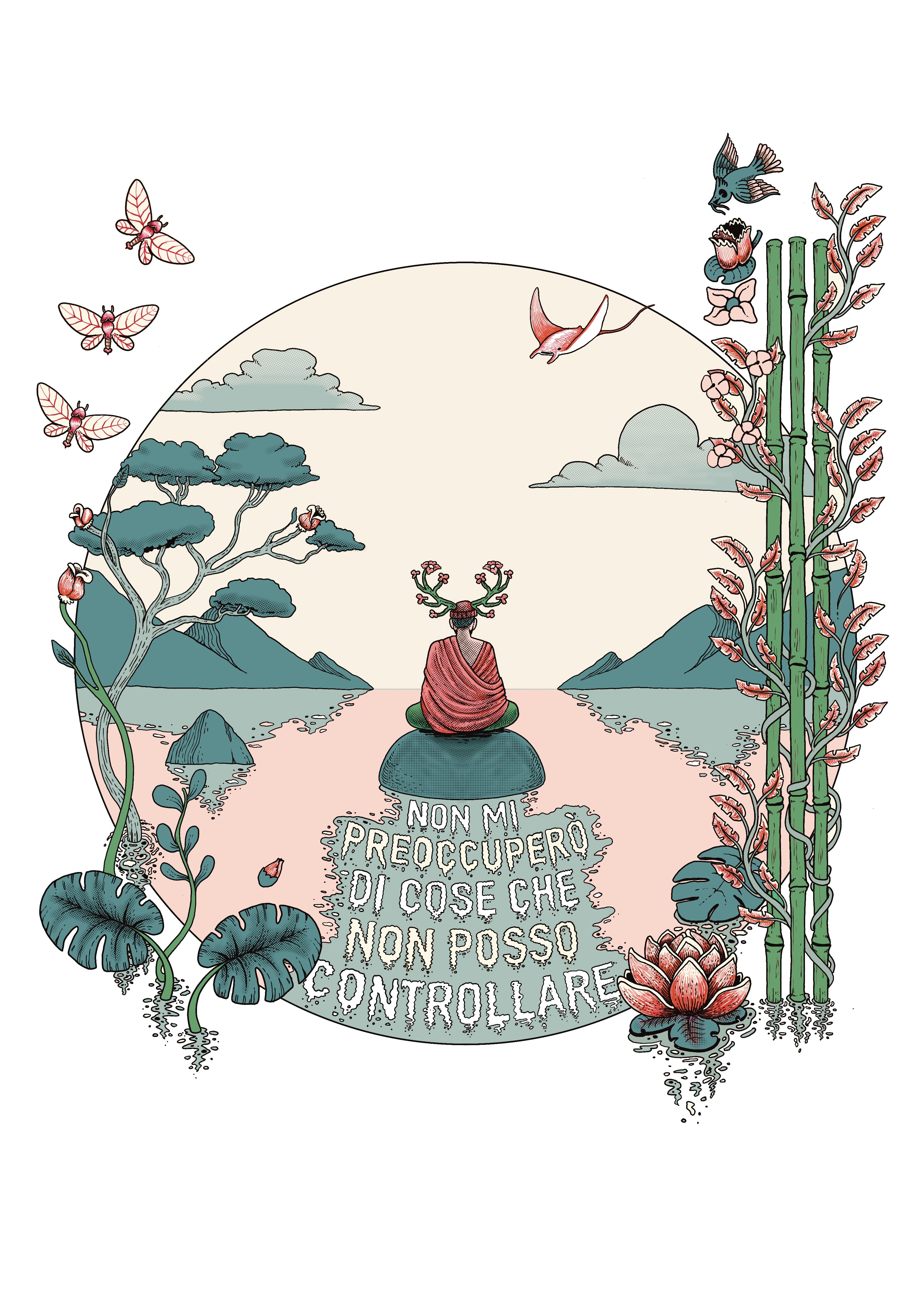 Poster autografato - non mi preoccuperò di cose che non posso controllare